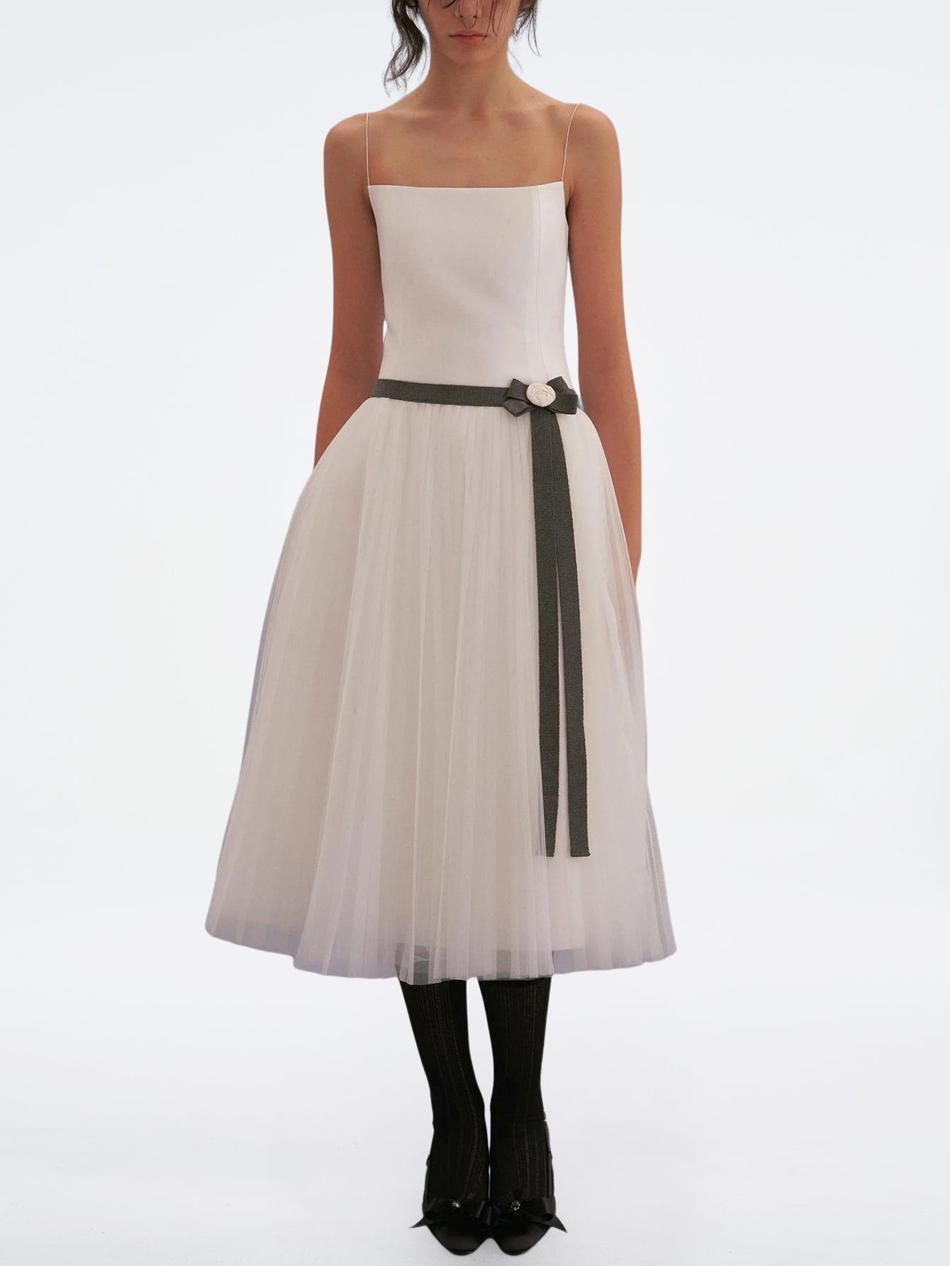 Tulle Tea-Length Dress