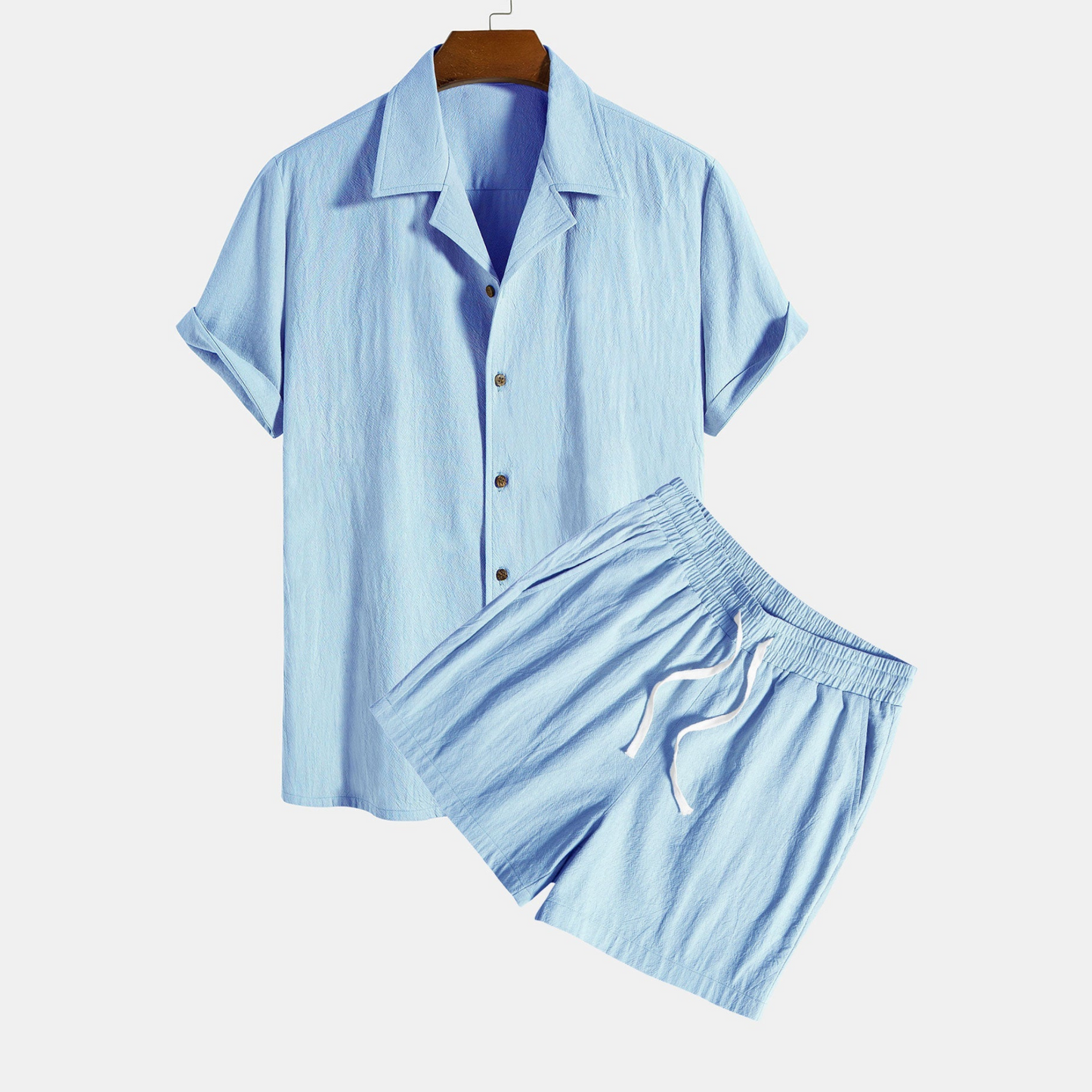 Structured cotton Revere shirt and 5-inch Shorts