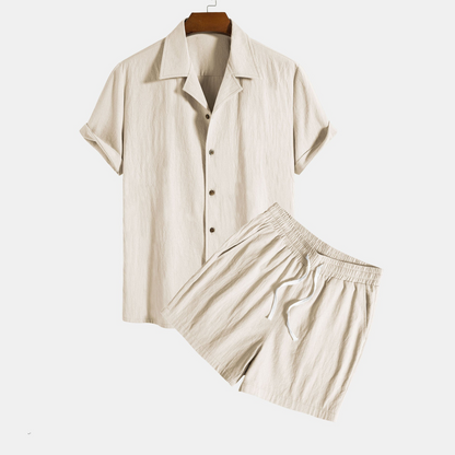 Structured cotton Revere shirt and 5-inch Shorts