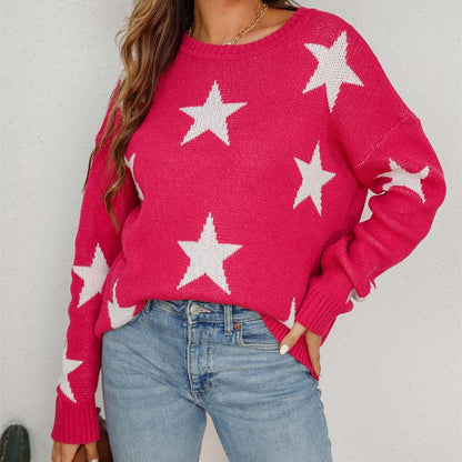 Casual Star Knit Sweater