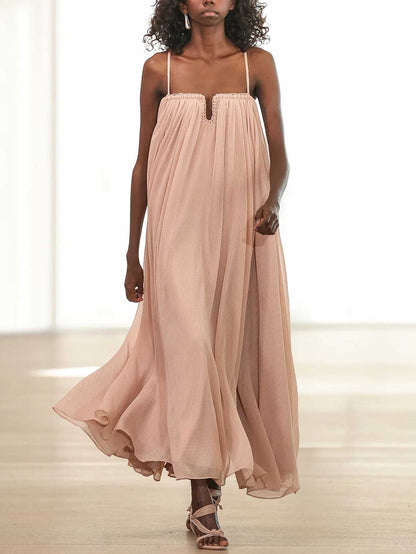 Elegant Flowy Maxi Dress for Summer