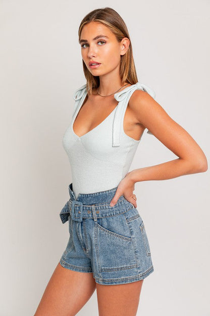 TAYLOR STRAP TIE BODY SUIT