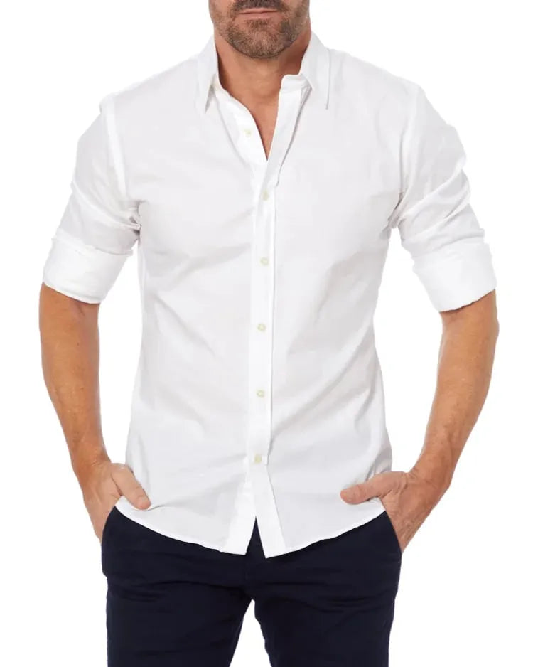 Vince Oxford Shirt with Zipper