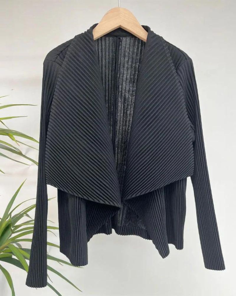 ELSIE - CHIC PLEATED CARDIGAN