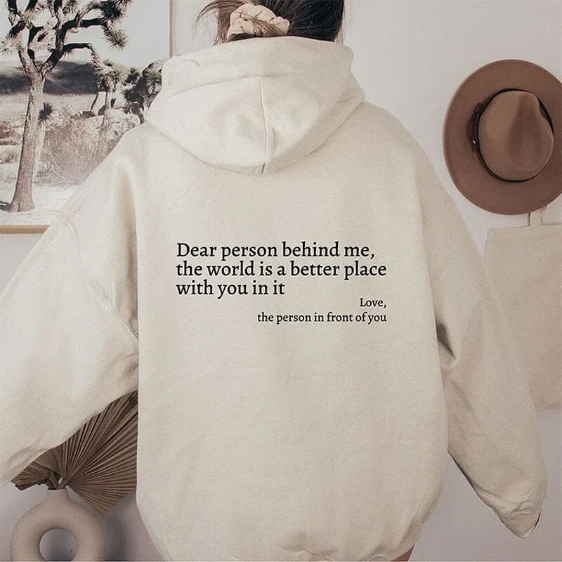 "THE WORLD IS BETTER WITH YOU" UNISEX SWEATER