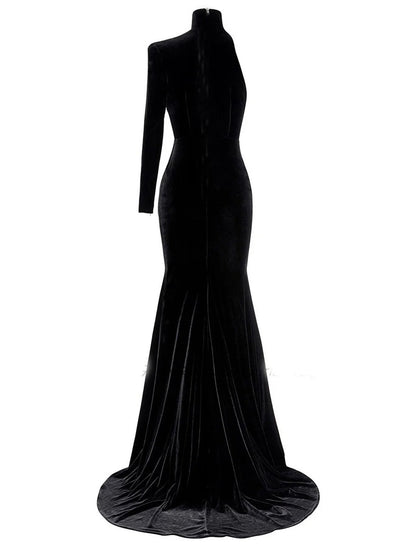 Elegant Velvet Mermaid Evening Gown