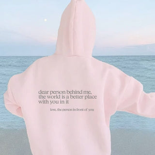 "THE WORLD IS BETTER WITH YOU" UNISEX SWEATER