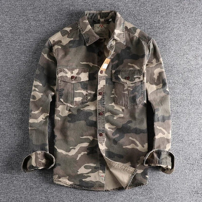 Lucas - Denim Camo Shirt