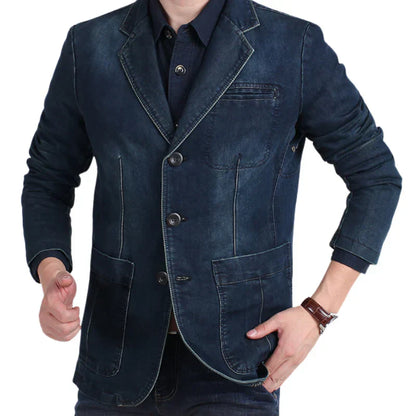 Ervin | Men's denim cotton blazer jacket