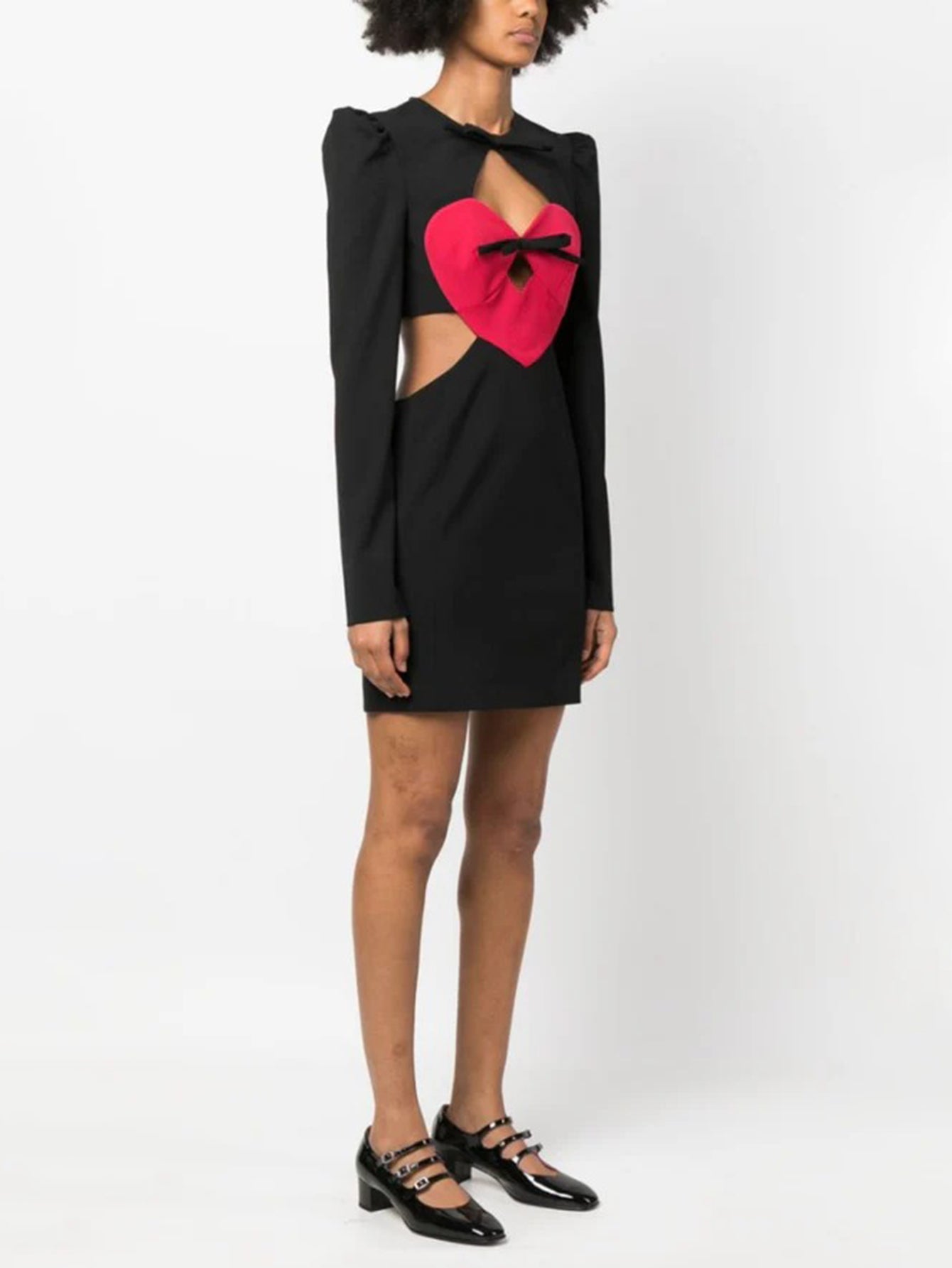 Stylish Heart Motif Mini Dress