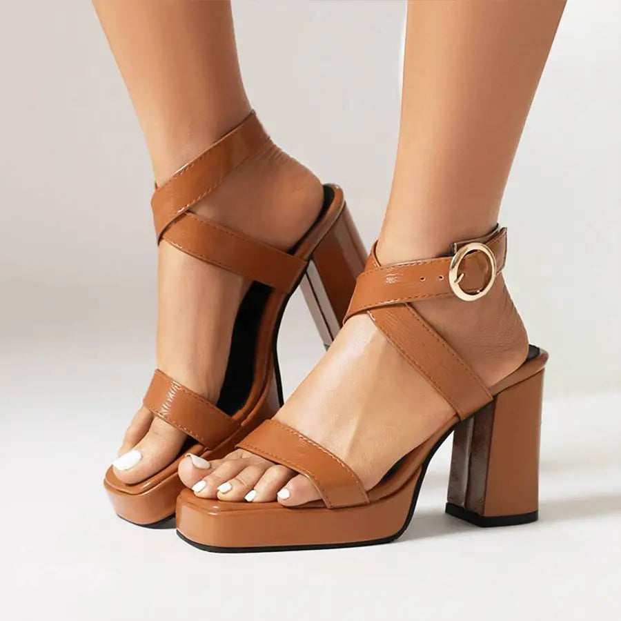 Alison Hayes™ High Block Heel Sandals