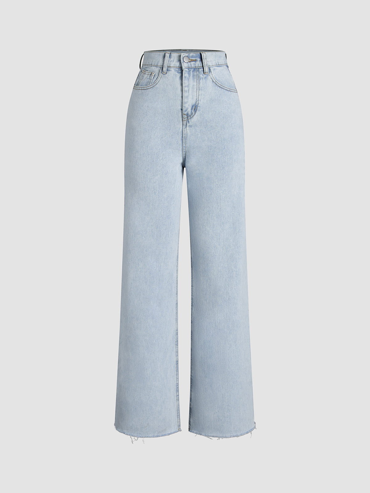 Denim Straight Leg Jeans