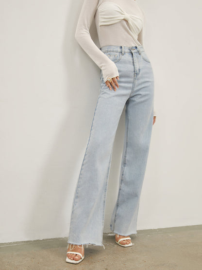 Denim Straight Leg Jeans