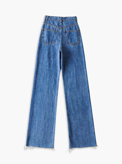 Denim Straight Leg Jeans