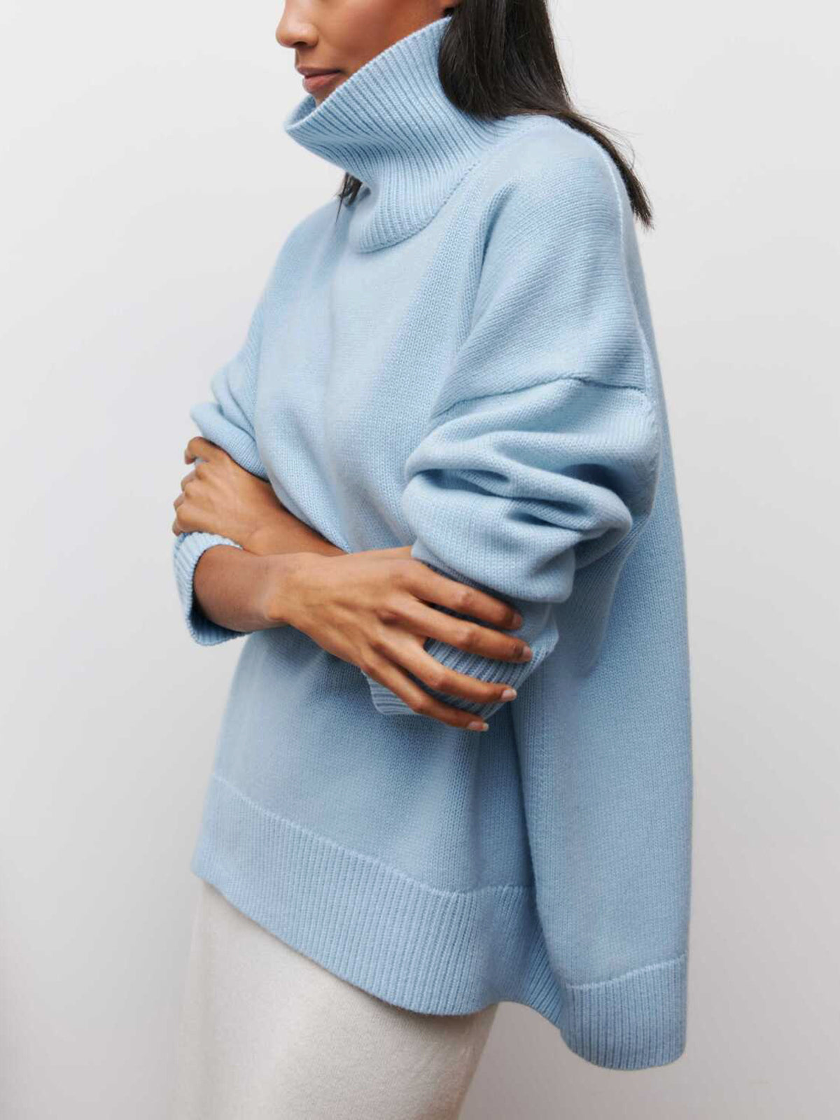 Cloudless Sky Turtleneck Oversized Sweater