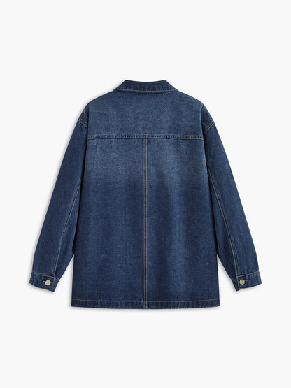 Casual Breasted Lapel Denim Jacket