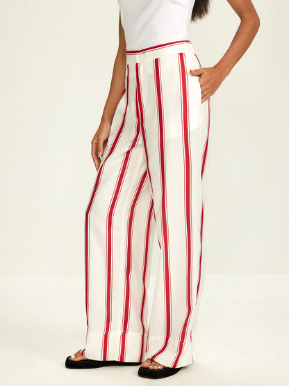 Striped Wide Leg Pants