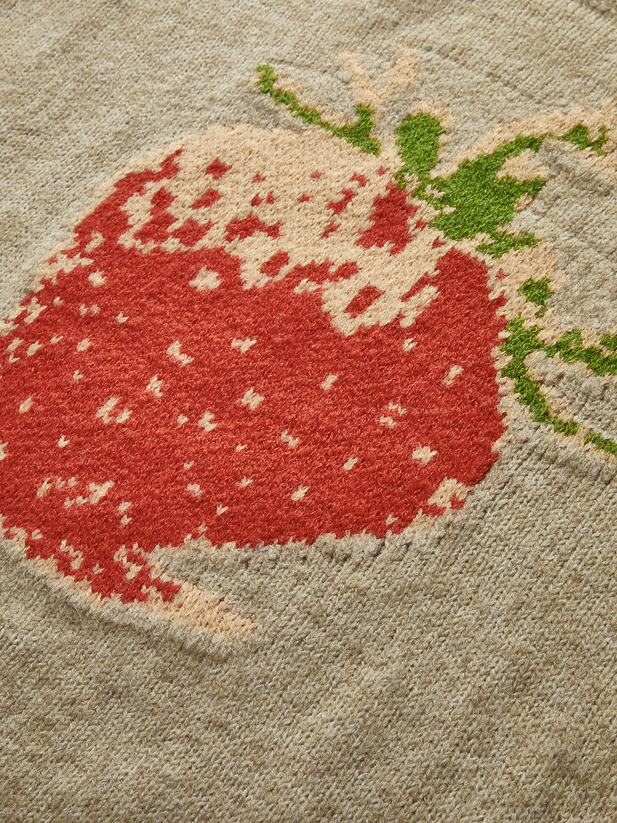 Crew Neck Strawberry Warm Sweater