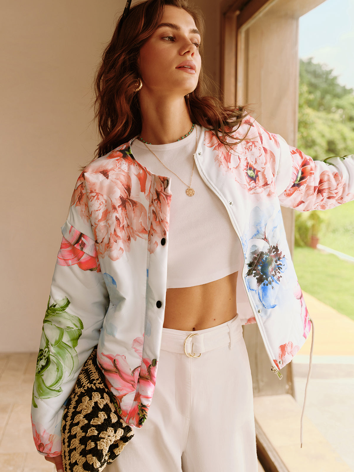 Boheme Printed Breasted Jacket