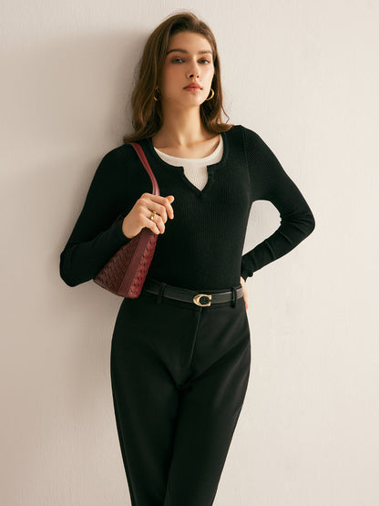 2 in 1 Slim Knit Top