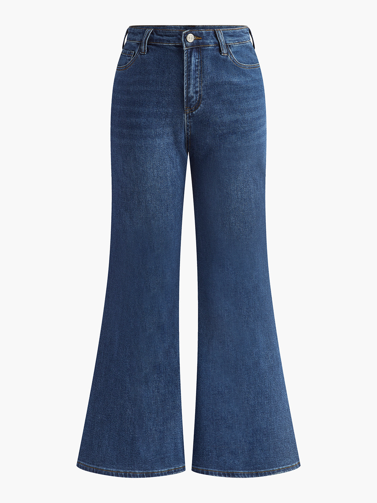 Cotton Denim Bootcut Jeans