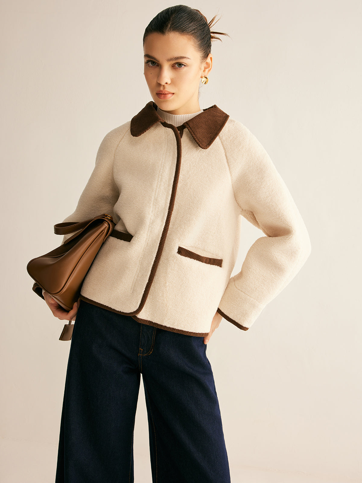 Contrast Binding Minky Jacket