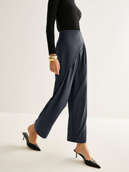 Asymmetrical Wide-Leg Pants