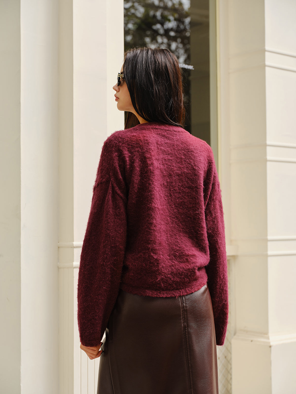 Elegant Plain Minky Sweater