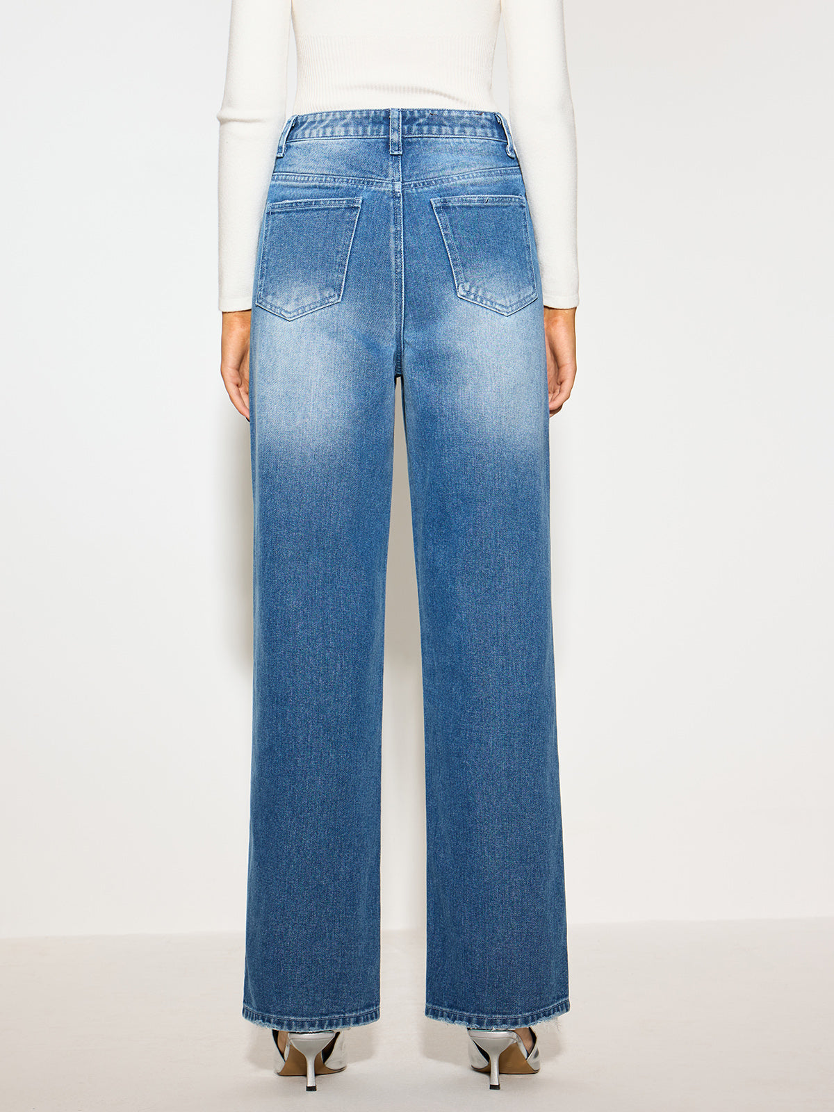 Mid-Waist Denim Jeans