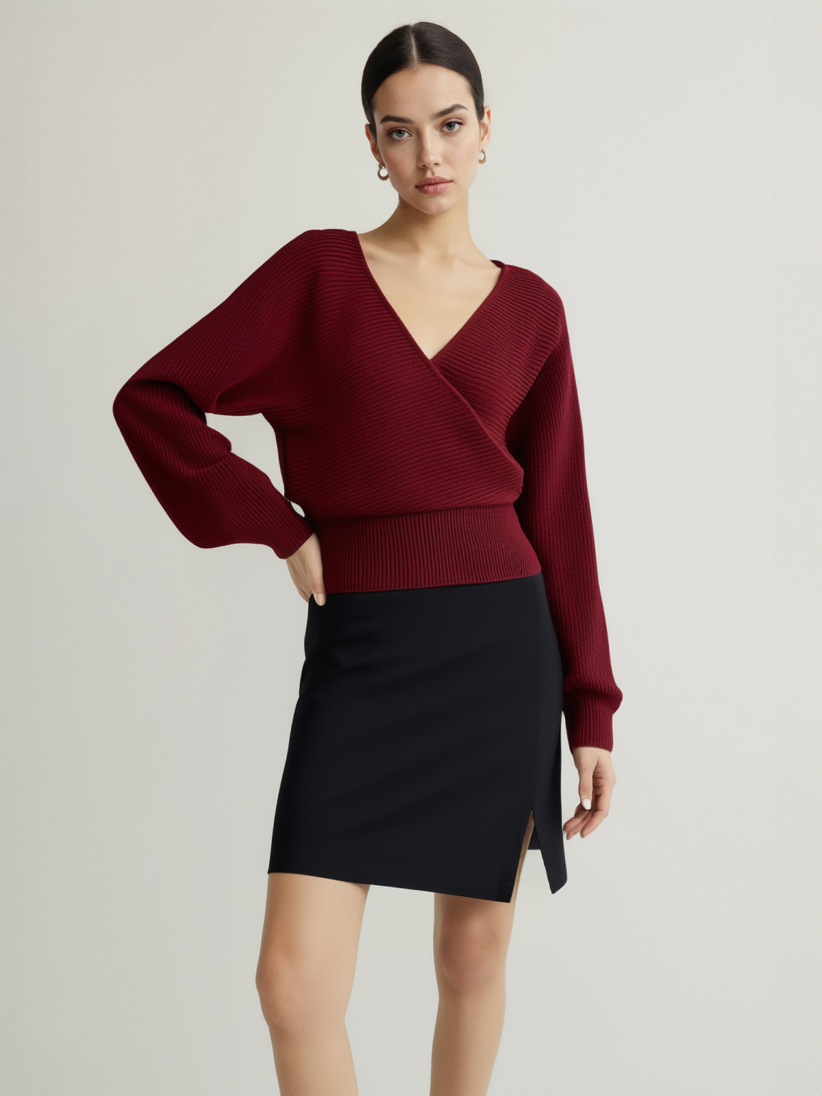 Criss Cross Cinched Sweater