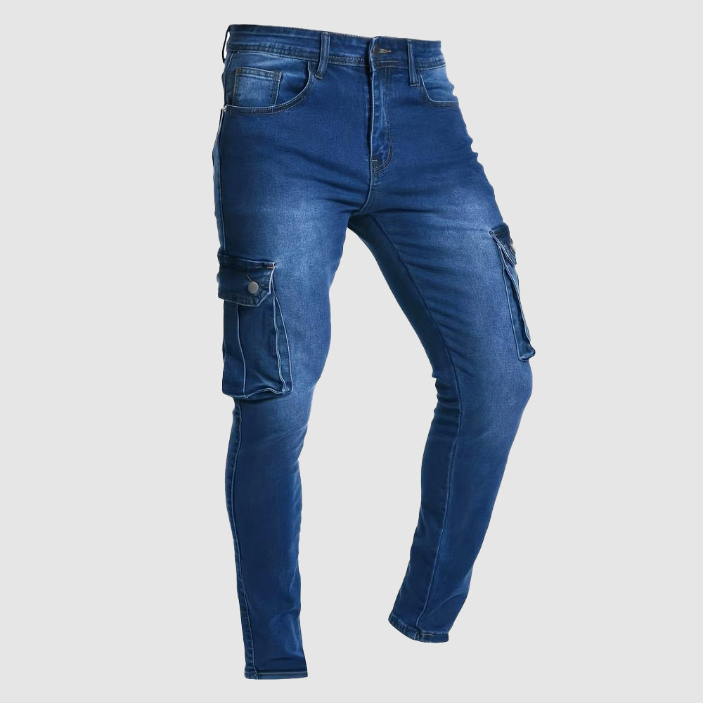 Enzo Slim Fit Multi Pocket Jeans