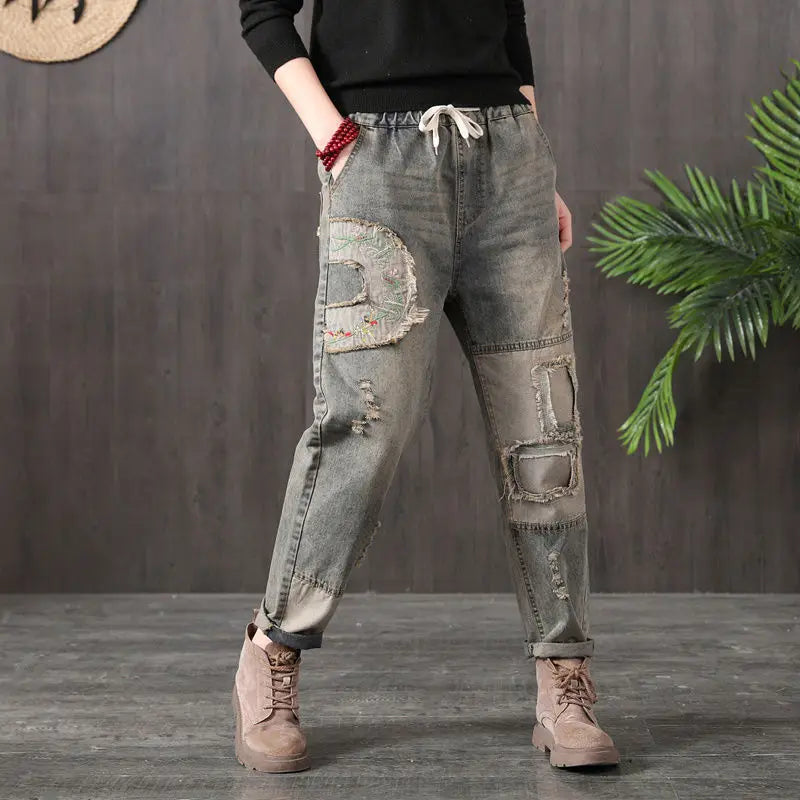 ODETTA DENIM TROUSERS