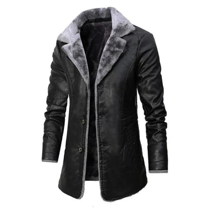 Plasa - short men's coat with sheepskin coat