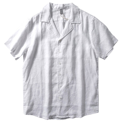 James Short-Sleeve Linen Shirt