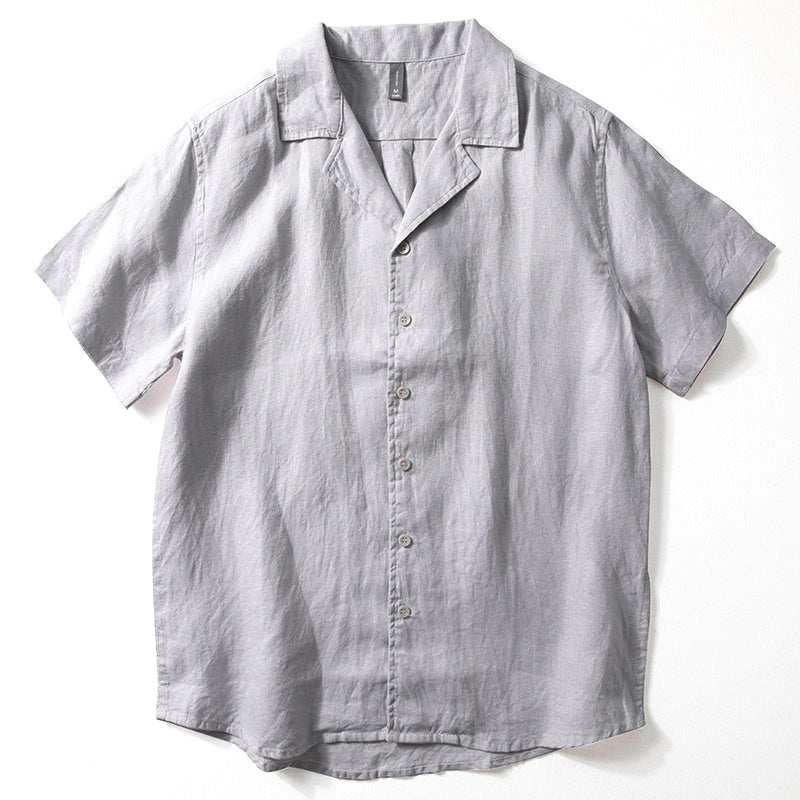 James Short-Sleeve Linen Shirt