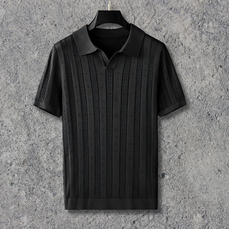 LuxeVibe V-Neck Polo