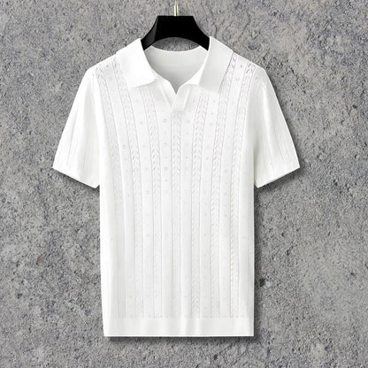 LuxeVibe V-Neck Polo