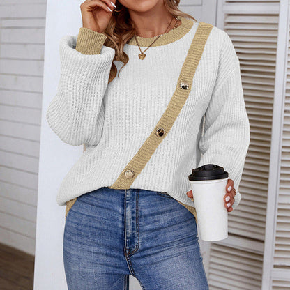 Casual Patchwork Sweater