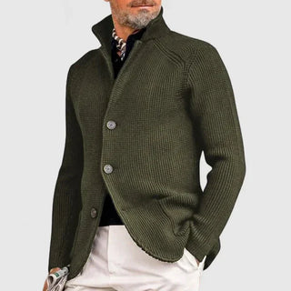 Men's elegant cardigan with button closure