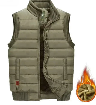 Warm outdoor jacket with lining for men