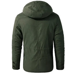 Robust men's jacket with warm inner lining and stylish design