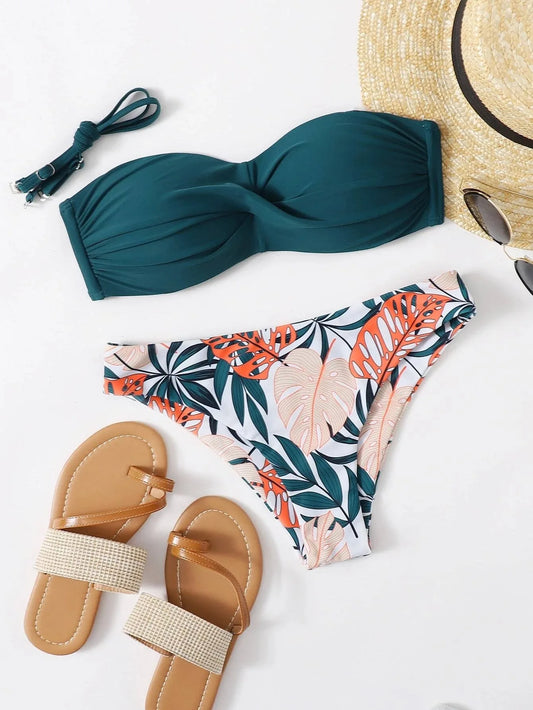 Bandeau Tropical Bikini