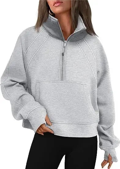 GENEVIE ZIP SWEATER