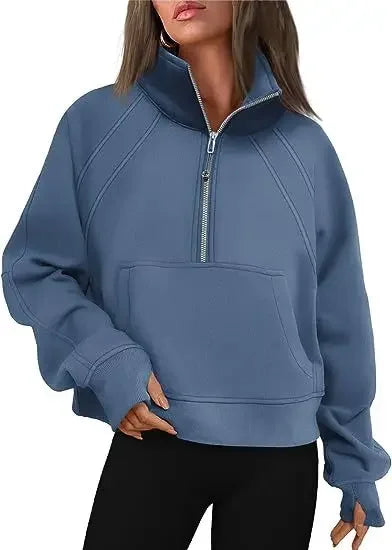 GENEVIE ZIP SWEATER