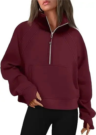 GENEVIE ZIP SWEATER