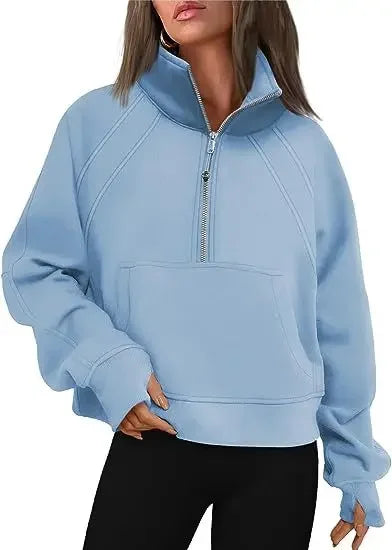 GENEVIE ZIP SWEATER