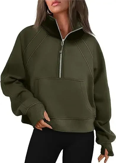 GENEVIE ZIP SWEATER