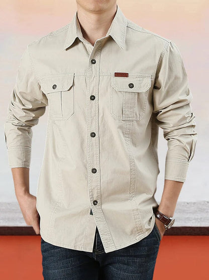 Cotton Solid Color Shirt