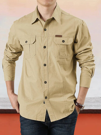 Cotton Solid Color Shirt