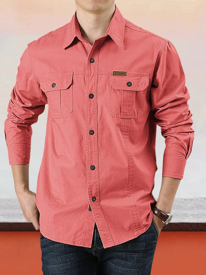 Cotton Solid Color Shirt